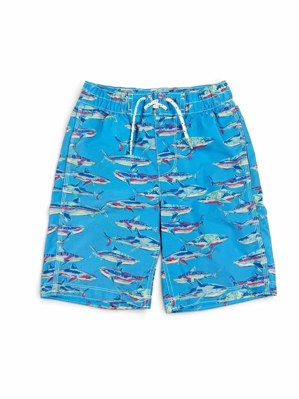 Gap Kids Boys’ Shark Swim Trunks Blue Size 8